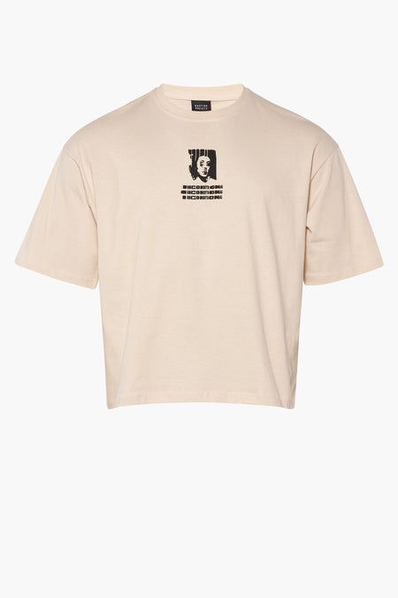T-shirt (korte mouwen) Ecru - KAOTIKO