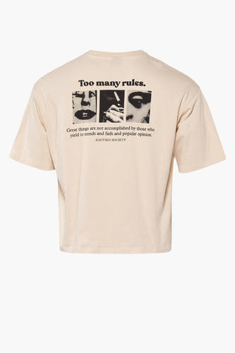 T-shirt (korte mouwen) Ecru - KAOTIKO