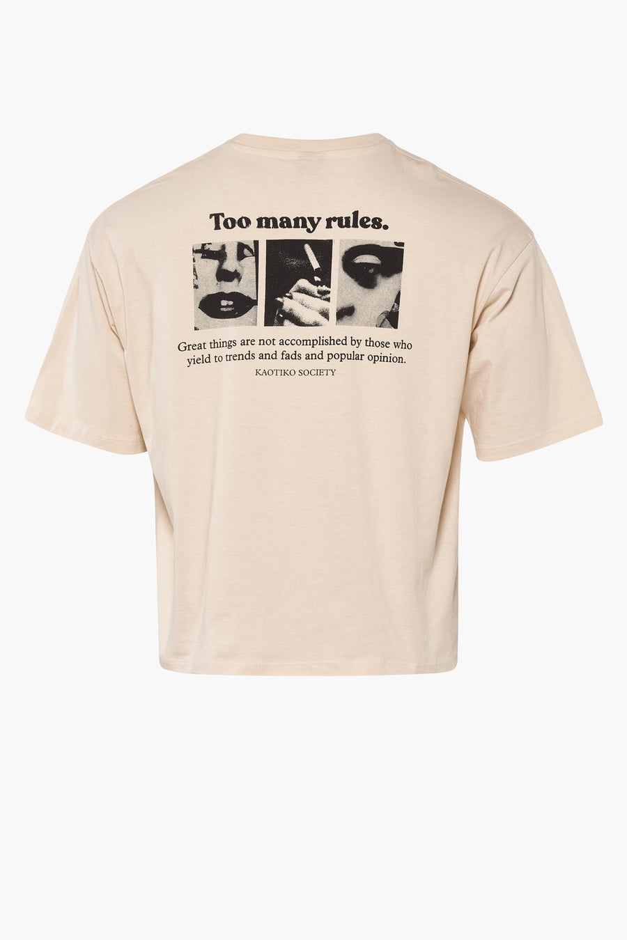 T-shirt (korte mouwen) Ecru - KAOTIKO