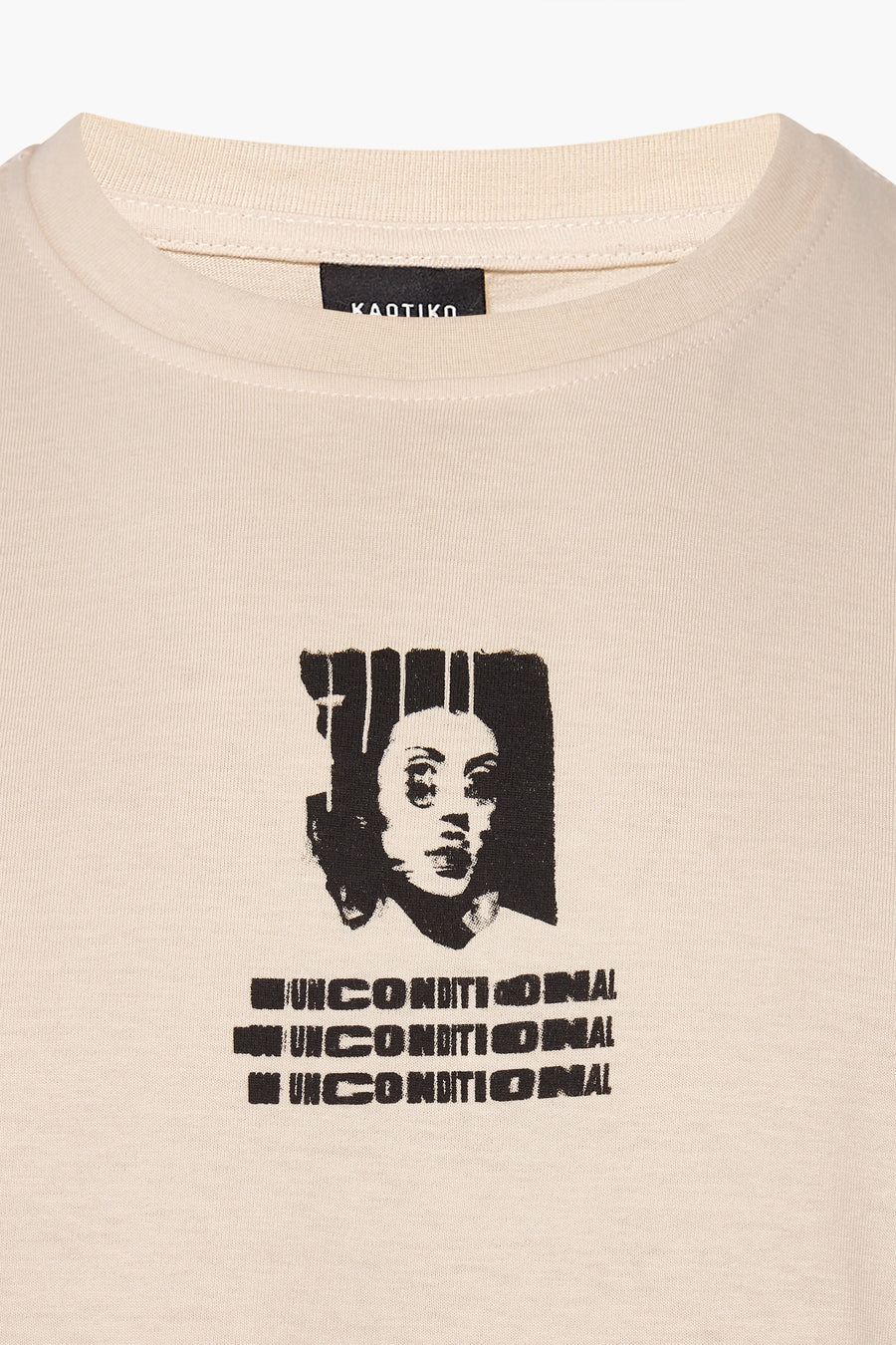 T-shirt (korte mouwen) Ecru - KAOTIKO