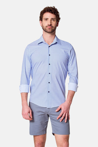 Hemd (lange mouwen) Blauw - Bruce & Butler