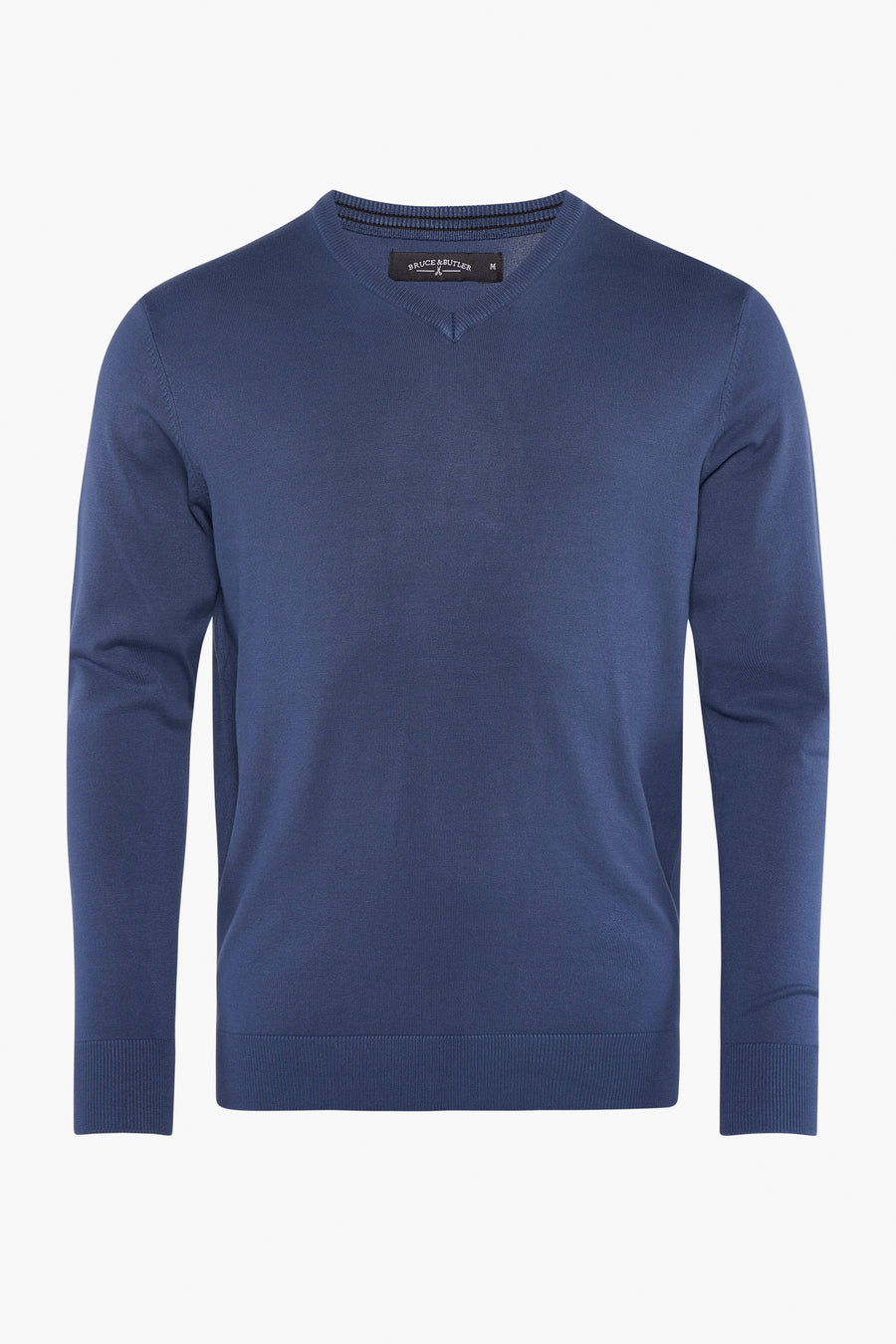 Trui met V-hals Blauw - Bruce & Butler