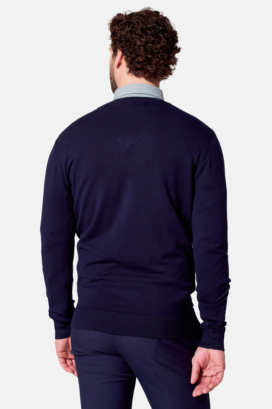 Trui met V-hals Blauw - Bruce & Butler