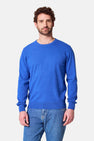 Pull met ronde hals - blauw