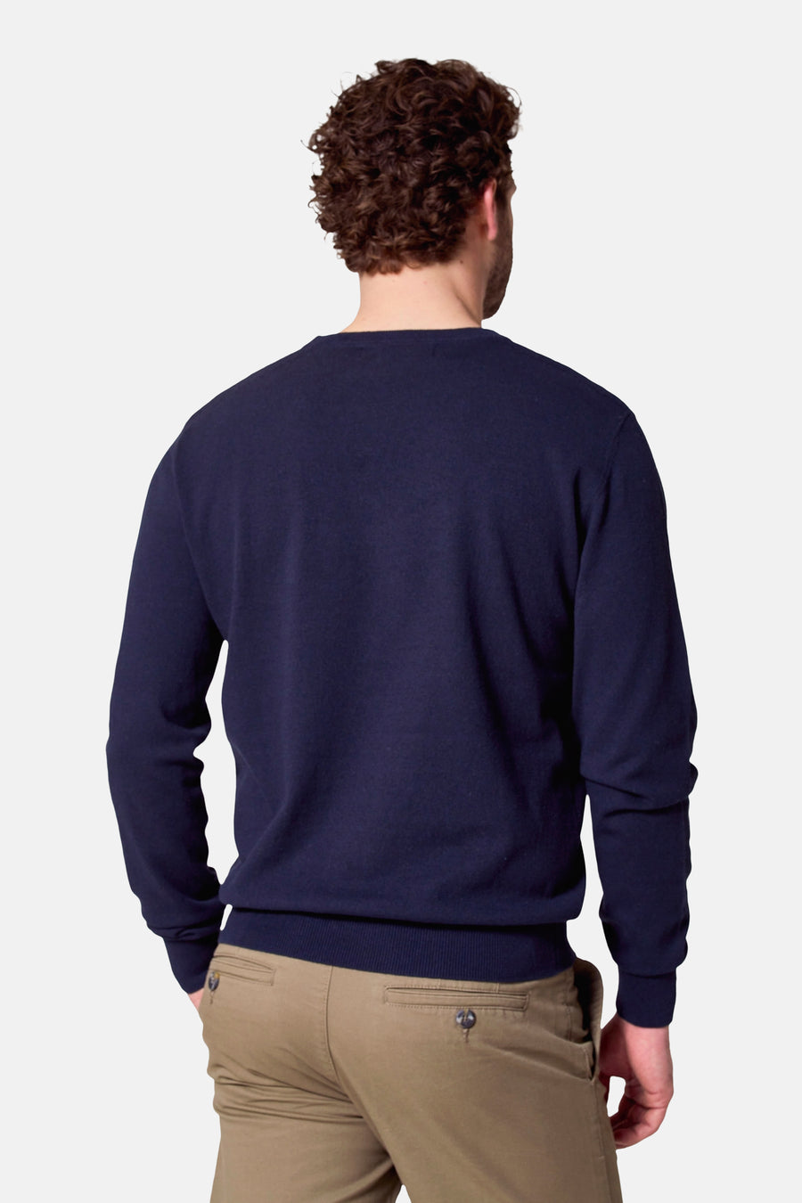 Pull met ronde hals - Donkerblauw
