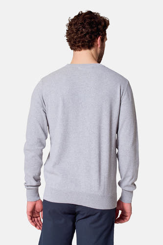 Pull met ronde hals - grijs