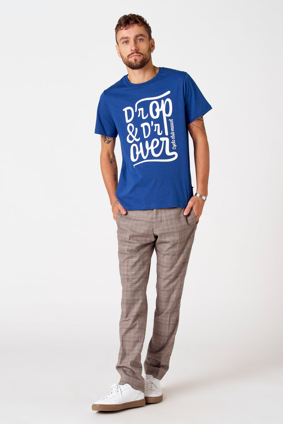 T-shirt (korte mouwen) Blauw - Cyclo Club Marcel