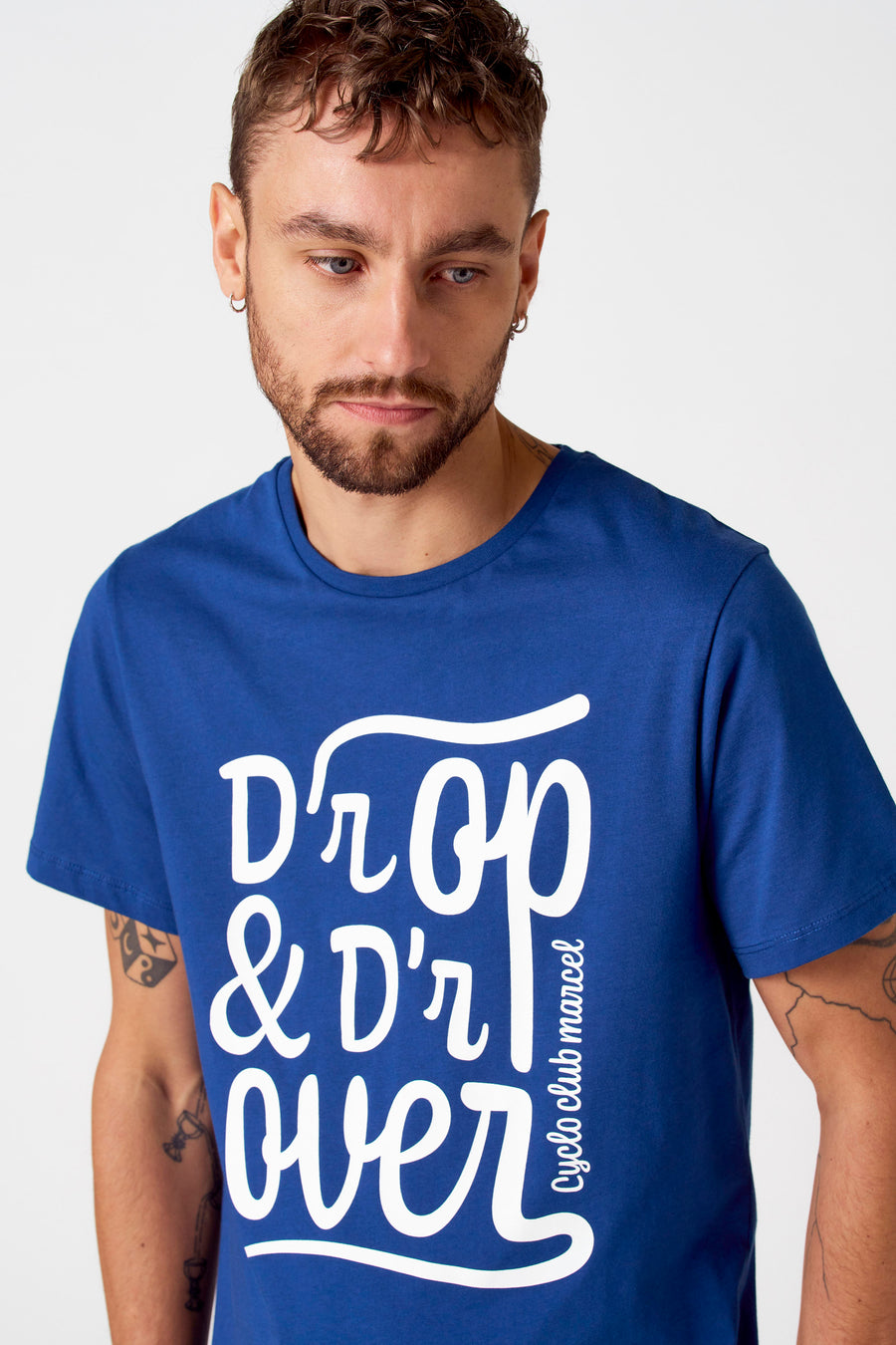 T-shirt (korte mouwen) Blauw - Cyclo Club Marcel