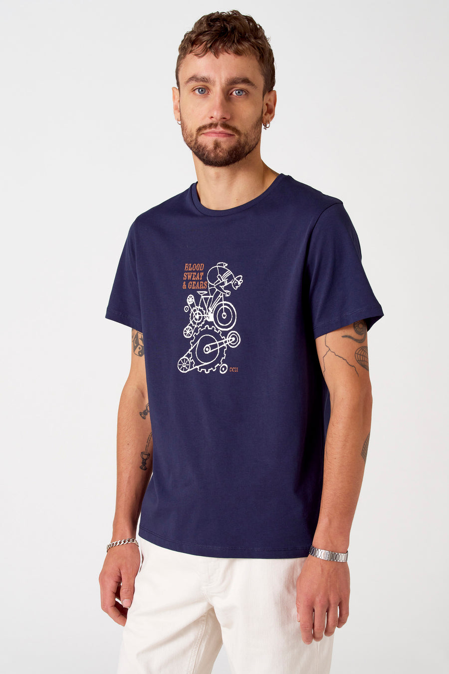 T-shirt (korte mouwen) Blauw - Cyclo Club Marcel