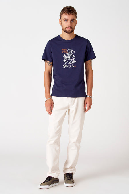 T-shirt (korte mouwen) Blauw - Cyclo Club Marcel
