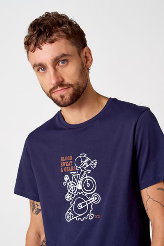 T-shirt (korte mouwen) Blauw - Cyclo Club Marcel