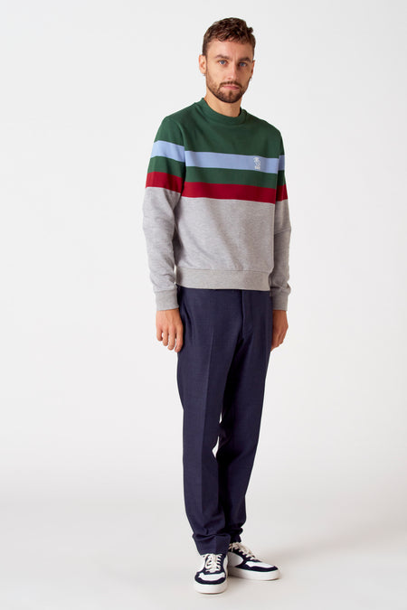 Sweater met ronde hals Multicolor - Cyclo Club Marcel