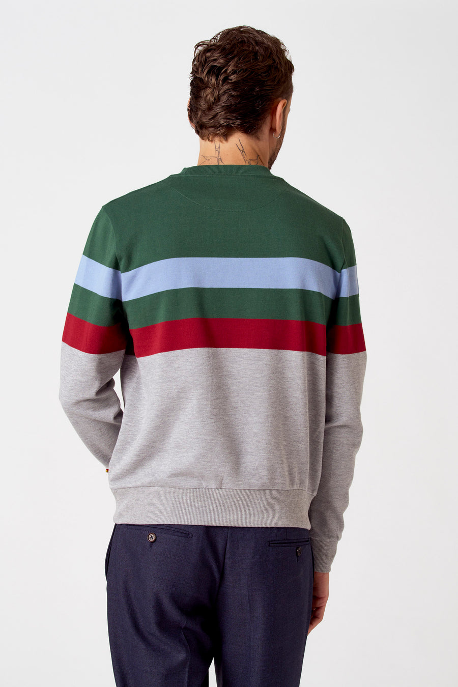 Sweater met ronde hals Multicolor - Cyclo Club Marcel