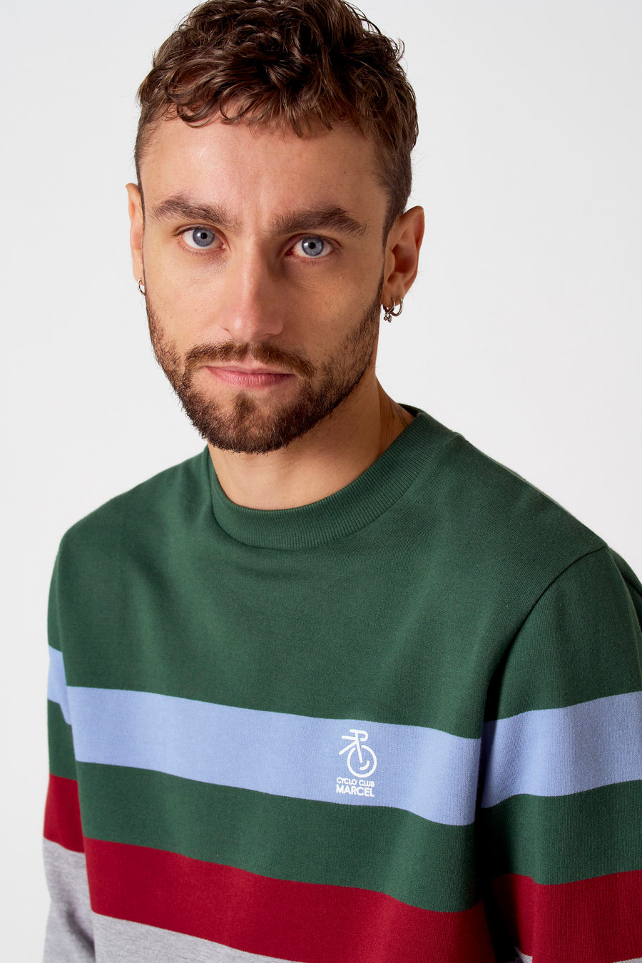 Sweater met ronde hals Multicolor - Cyclo Club Marcel