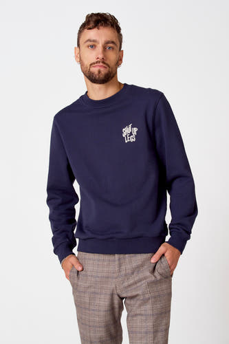 Sweater met ronde hals Blauw - Cyclo Club Marcel