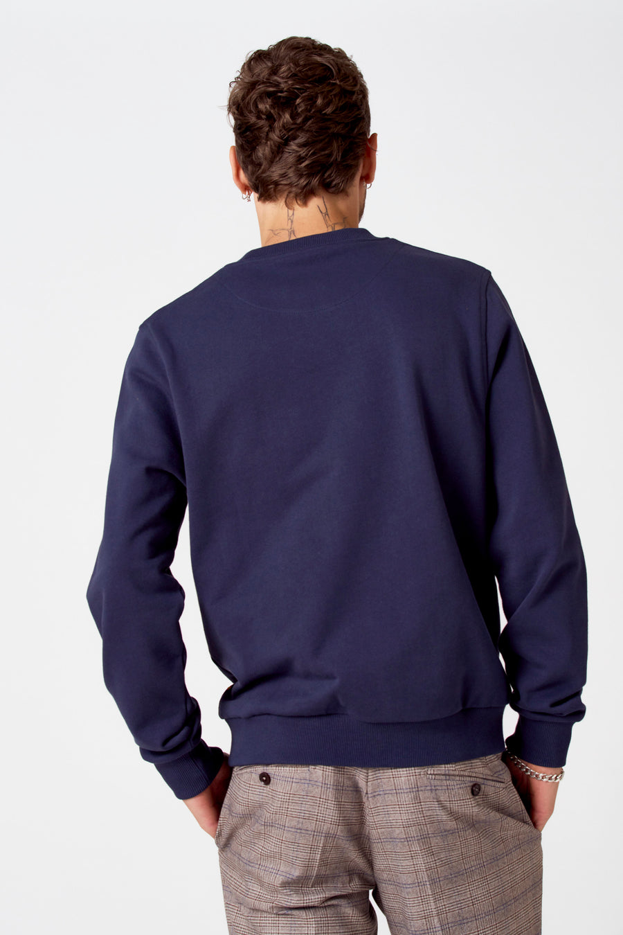Sweater met ronde hals Blauw - Cyclo Club Marcel