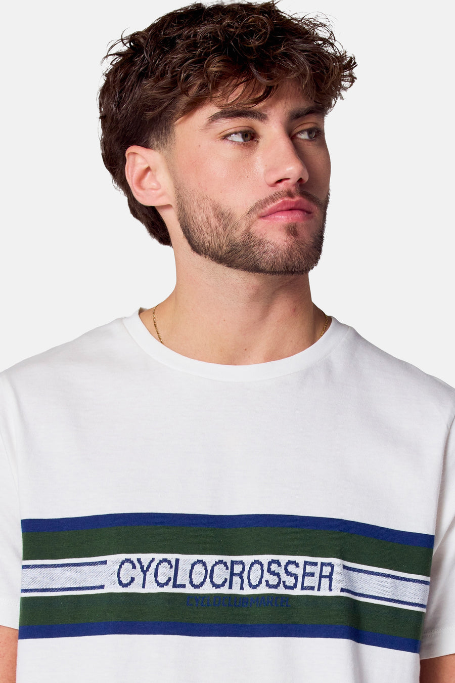 T-shirt (korte mouwen) Wit - Cyclo Club Marcel