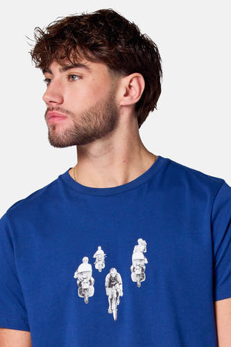 T-shirt (korte mouwen) Blauw - Cyclo Club Marcel