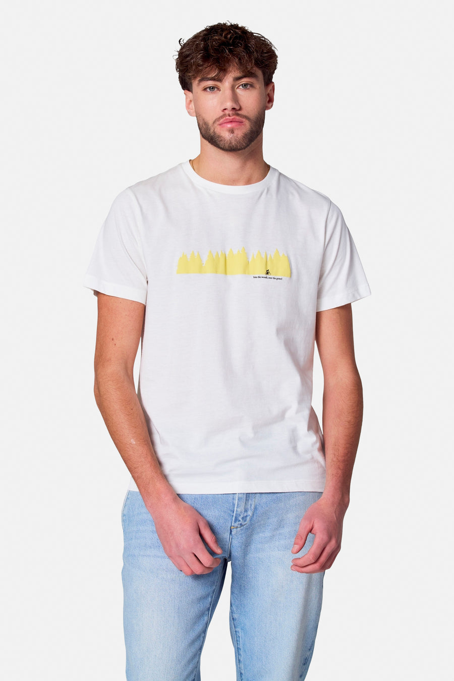 T-shirt (korte mouwen) Wit - Cyclo Club Marcel