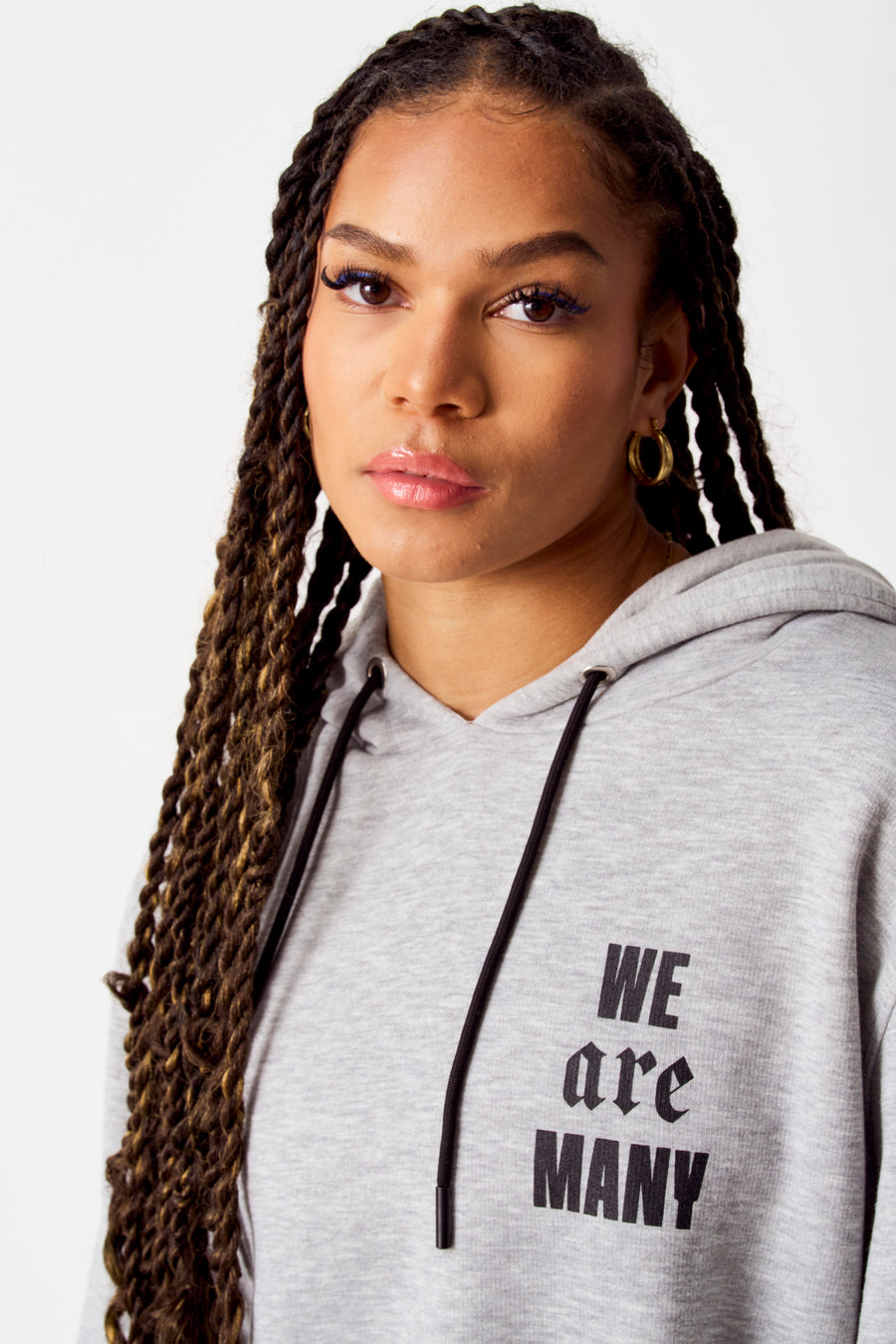 Sweater met kap Grijs - COELY