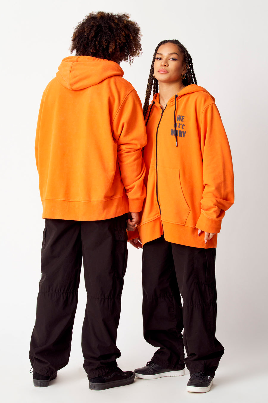 Sweater met kap Oranje - COELY