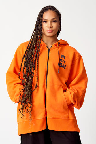 Sweater met kap Oranje - COELY