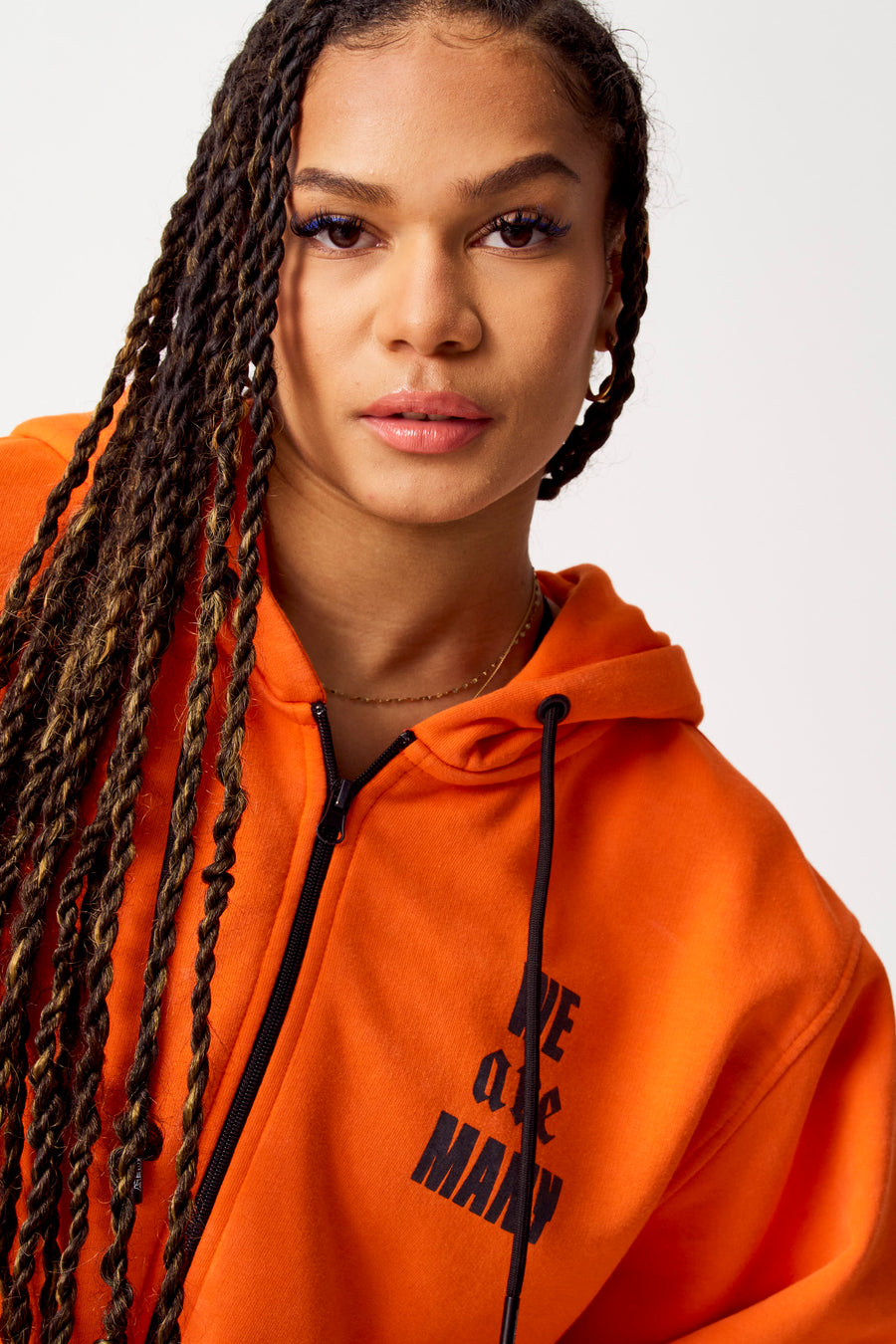 Sweater met kap Oranje - COELY
