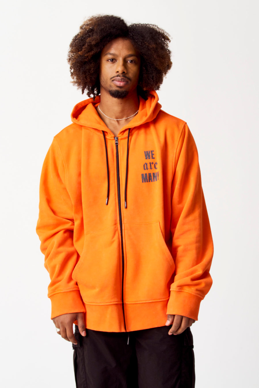 Sweater met kap Oranje - COELY