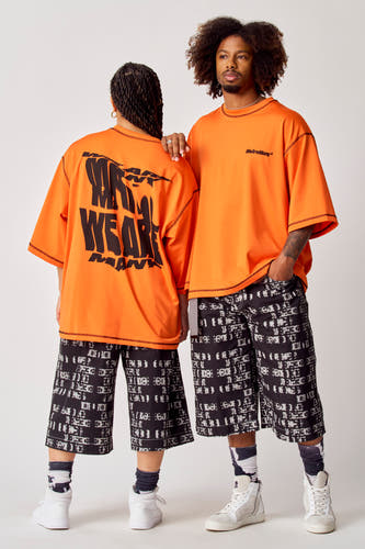 T-shirt (korte mouwen) Oranje - COELY