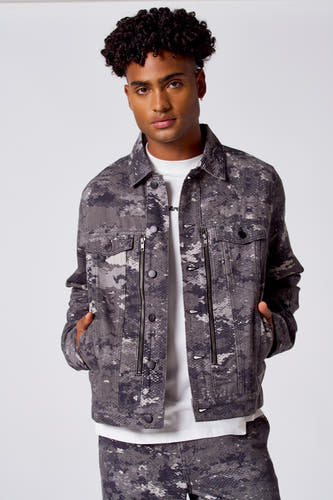 Jeansjas Dark grey denim - COELY