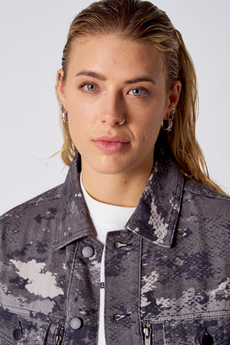 Jeansjas Dark grey denim - COELY