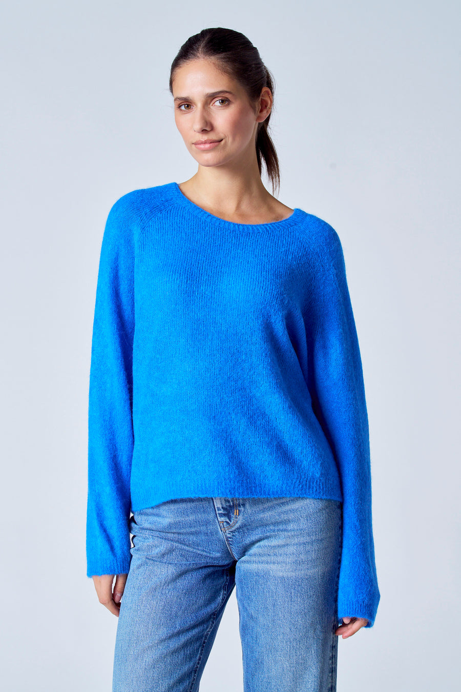 Trui met ronde hals Blauw - Clouds of Fashion