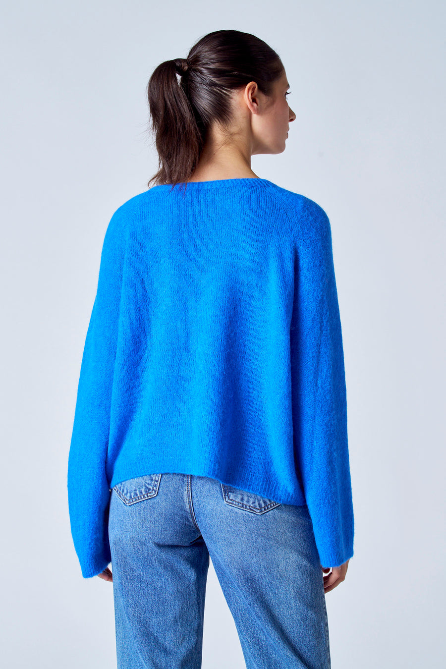 Trui met ronde hals Blauw - Clouds of Fashion