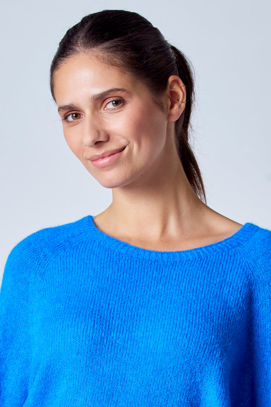 Trui met ronde hals Blauw - Clouds of Fashion