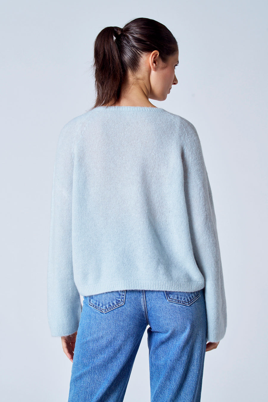 Trui met ronde hals Grijs - Clouds of Fashion