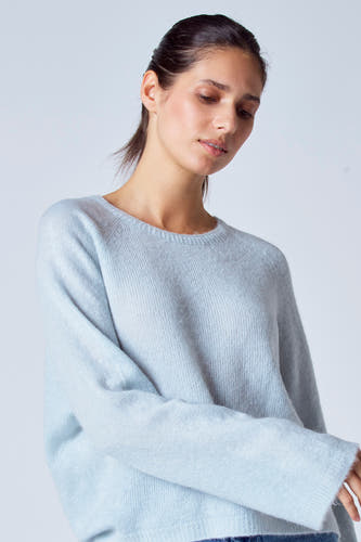 Trui met ronde hals Grijs - Clouds of Fashion