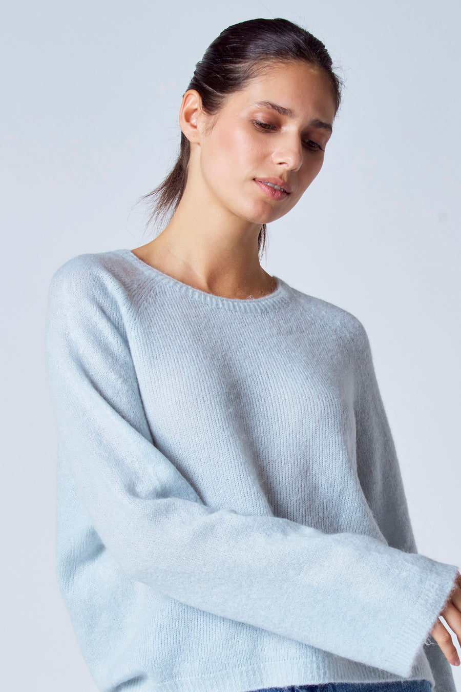 Trui met ronde hals Grijs - Clouds of Fashion