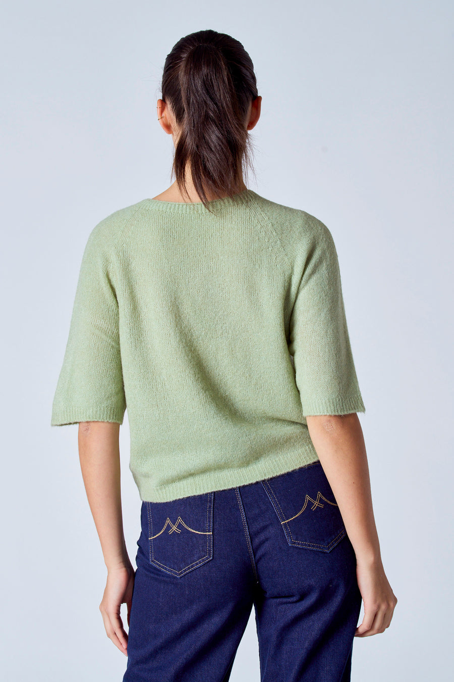 Trui met ronde hals Groen - Clouds of Fashion