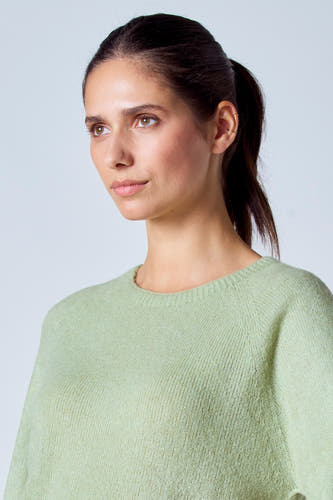 Trui met ronde hals Groen - Clouds of Fashion