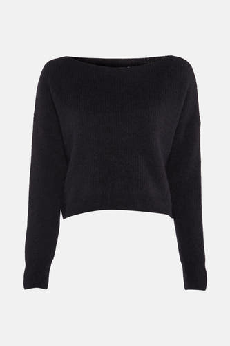 Trui met ronde hals Zwart - Clouds of Fashion