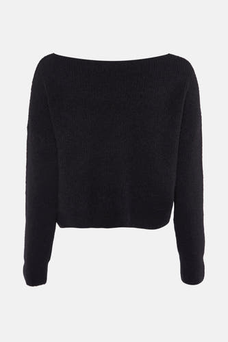 Trui met ronde hals Zwart - Clouds of Fashion