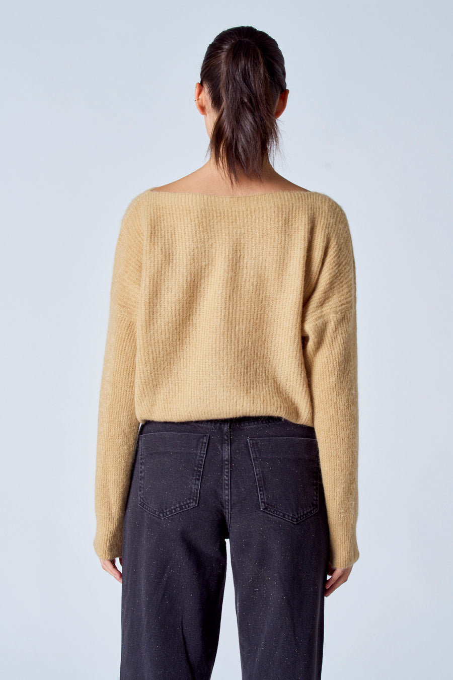 Trui met ronde hals Bruin - Clouds of Fashion