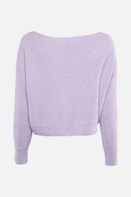 Trui met ronde hals Paars - Clouds of Fashion