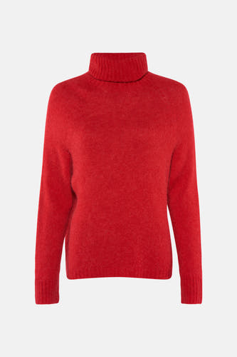Trui met rolkraag Rood - Clouds of Fashion