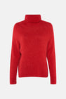 Trui met rolkraag Rood - Clouds of Fashion
