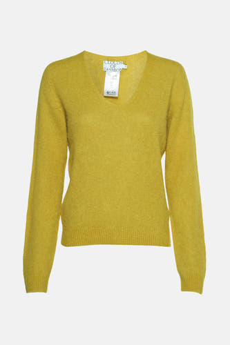 Trui met V-hals Groen - Clouds of Fashion