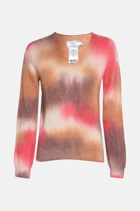 Trui met V-hals Multicolor - Clouds of Fashion