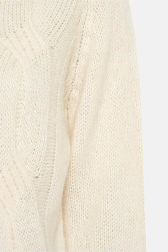 Trui met ronde hals Ecru - Clouds of Fashion