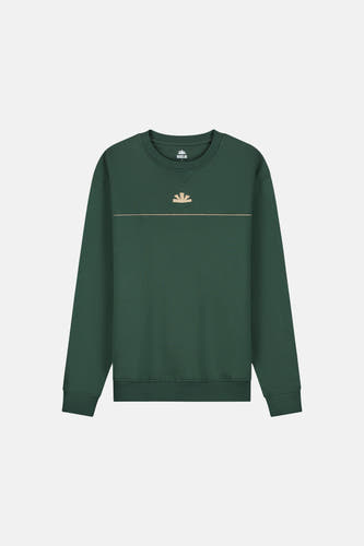 Sweater met ronde hals Groen - BASELAB