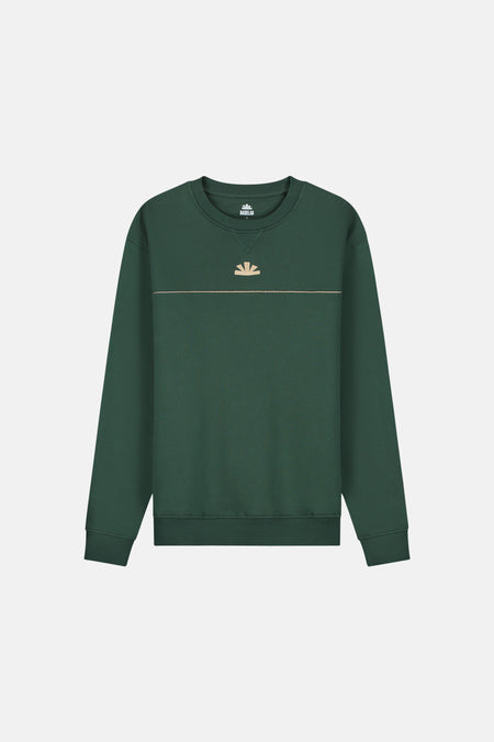Sweater met ronde hals Groen - BASELAB